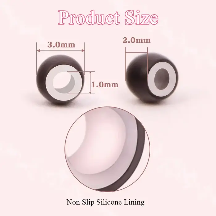 1000 pièces/bouteille Nano anneau perles doublées de Silicone