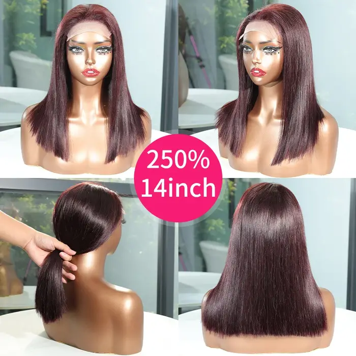 Perruque Lace Front Wig Bob 100% naturelle