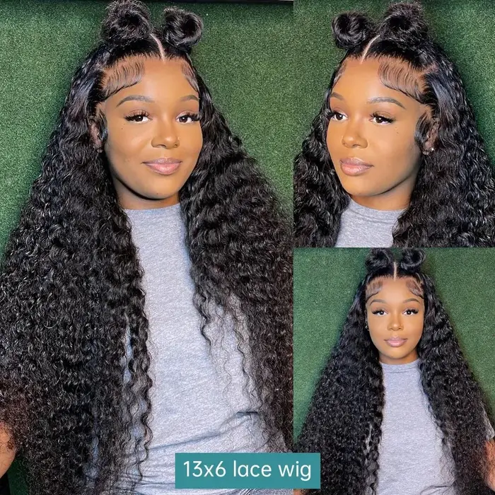 Perruques frontales en cheveux humains 13x6 HD avec dentelle transparente, cheveux indiens bruts, on