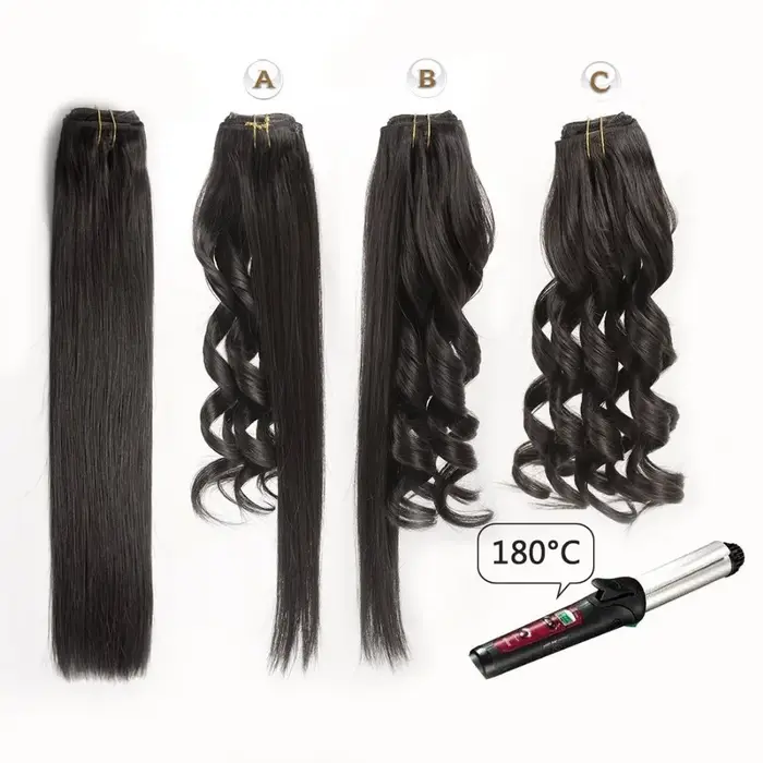 Trame de cheveux humains droite paquets européens Remy Extension