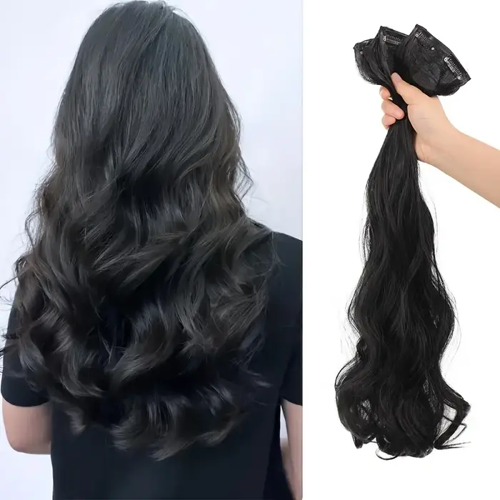 Ensemble de coupe de cheveux synthétiques pour femmes