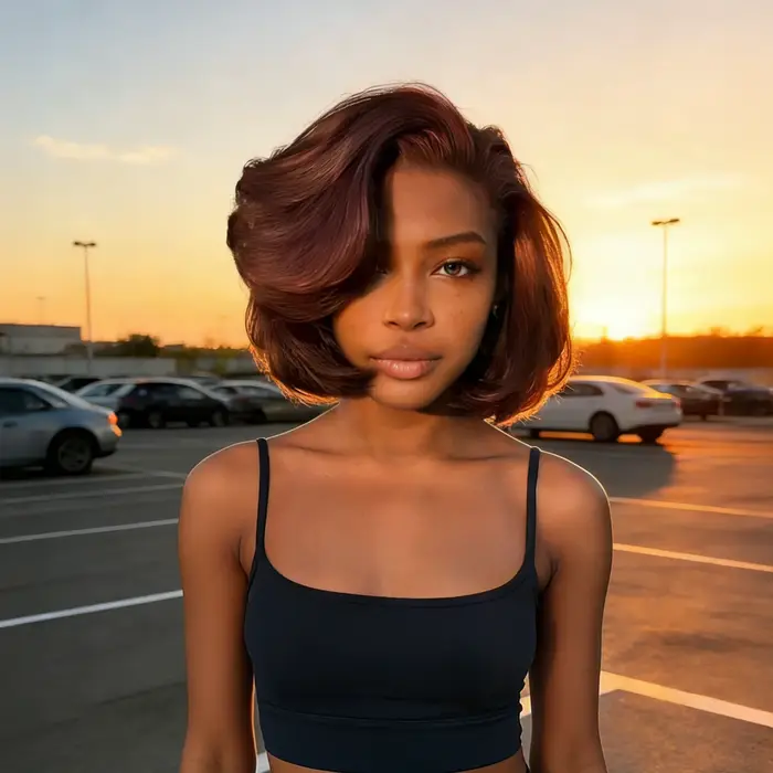 9x6 Sans Colle Dentelle Couché Cheveux Humains Perruques Rougeâtre Brun Brésilien Rebondissement Wav