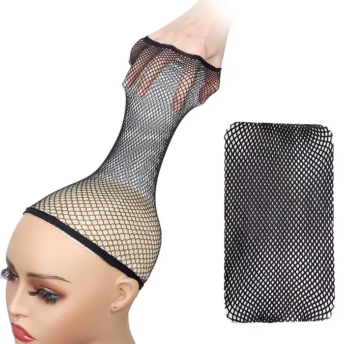 Filets à cheveux bonne qualité maille tissage noir perruque filet