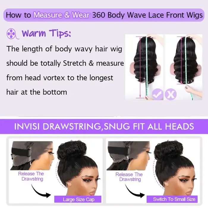 Perruque frontale en dentelle HD 360 de 40 pouces, ondulée, en cheveux humains pré-épilés, brésilien