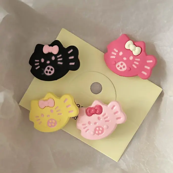 Ensemble de 6 pinces à cheveux en forme de chat mignon