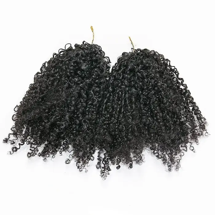 Extensions de cheveux humains bouclés afro crépus