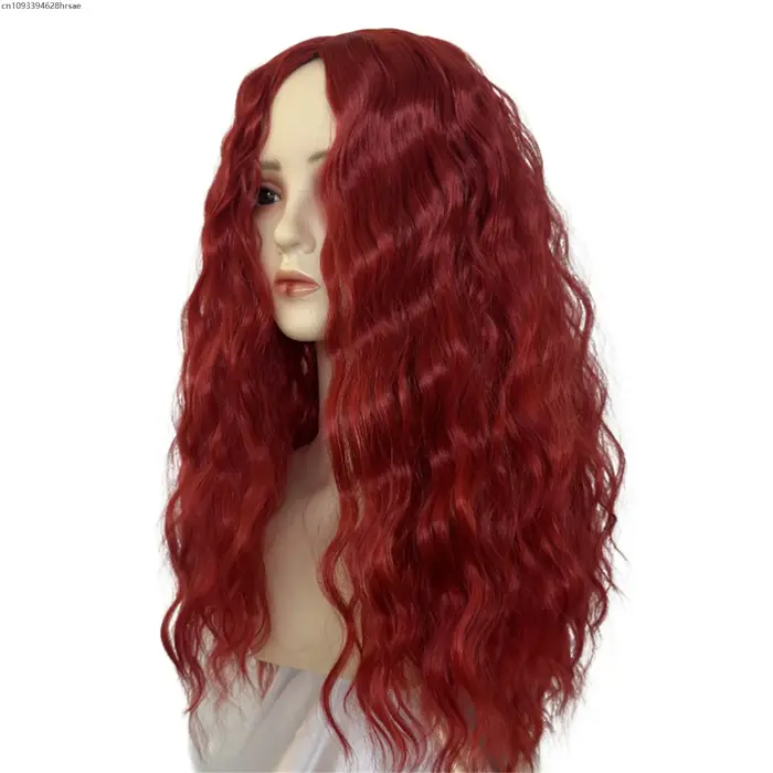 Perruques de Cosplay rouges d'halloween pour enfants et adultes