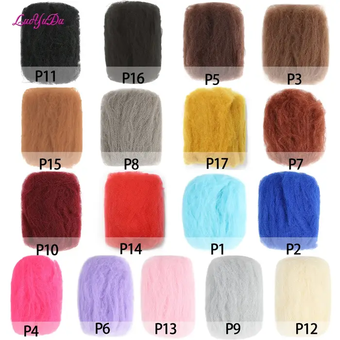 Extensions capillaires synthétiques Afro crépues et bouclées