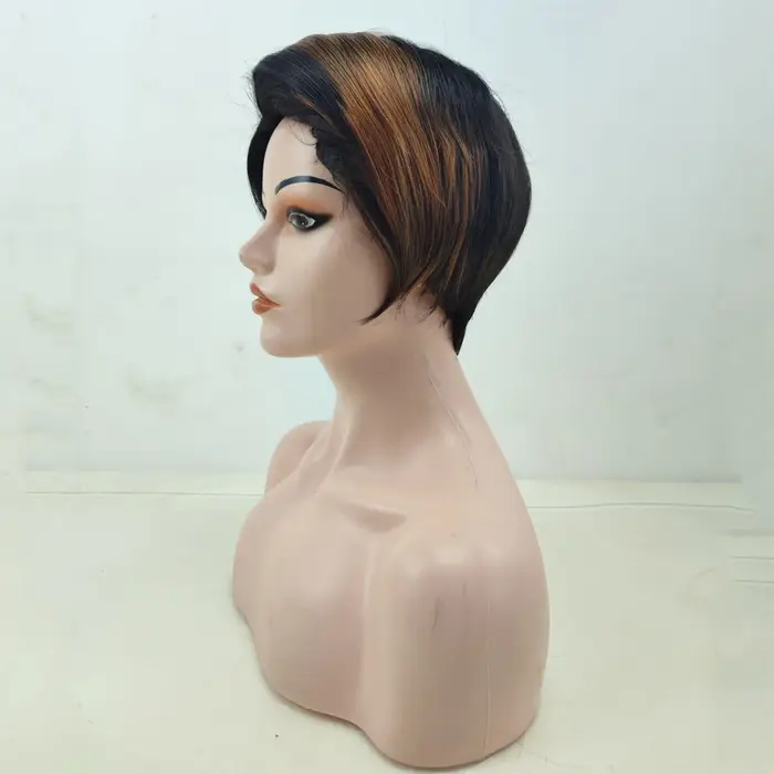 HAIRJOY – perruque synthétique courte et lisse pour femmes africaines