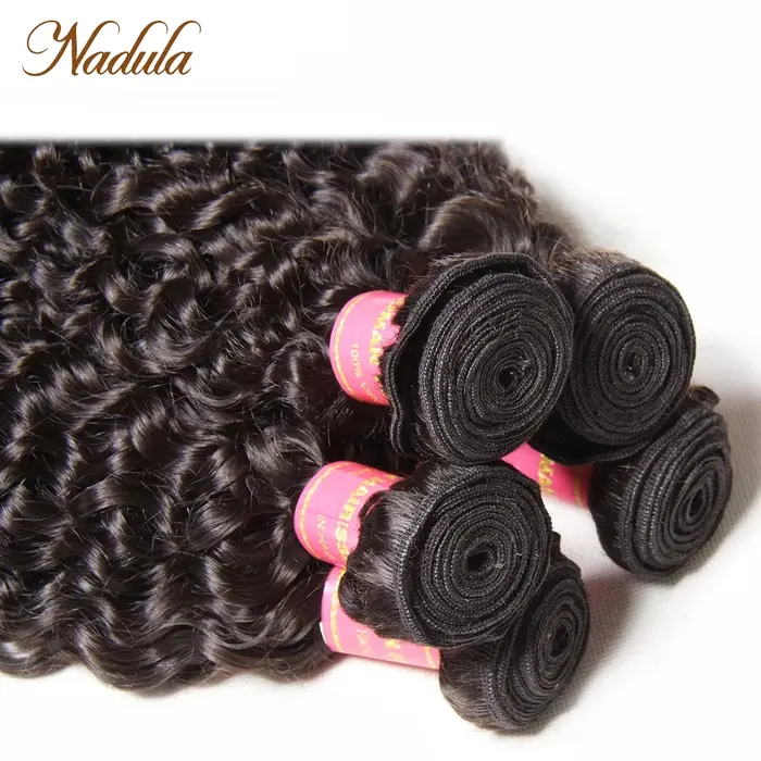 Nadula cheveux 4 pièces/lot cheveux bouclés brésiliens paquets 100% Extensions de cheveux humains 8-