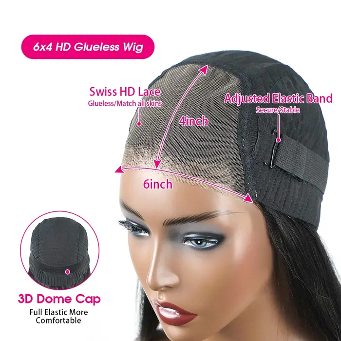 Perruque Bob Courte Sans Colle 200 Densité, 12 Pouces, Ondulée Profonde, Lace Front, Cheveux Humains