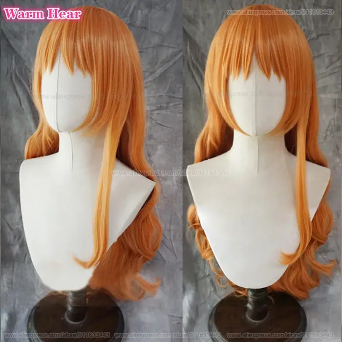 Perruque de Cosplay Anime Nami 75cm
