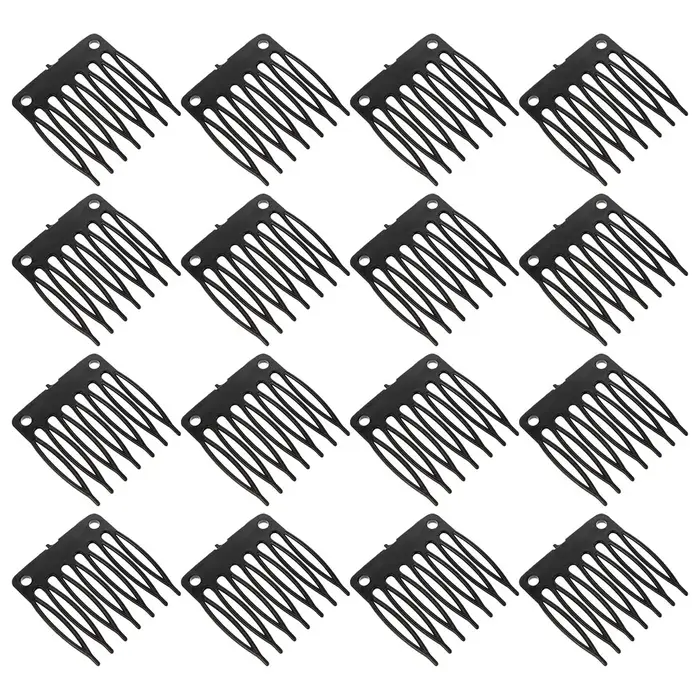 100 pinces de fixation en plastique pour perruques en dentelle et postiches – Adhérence fiable