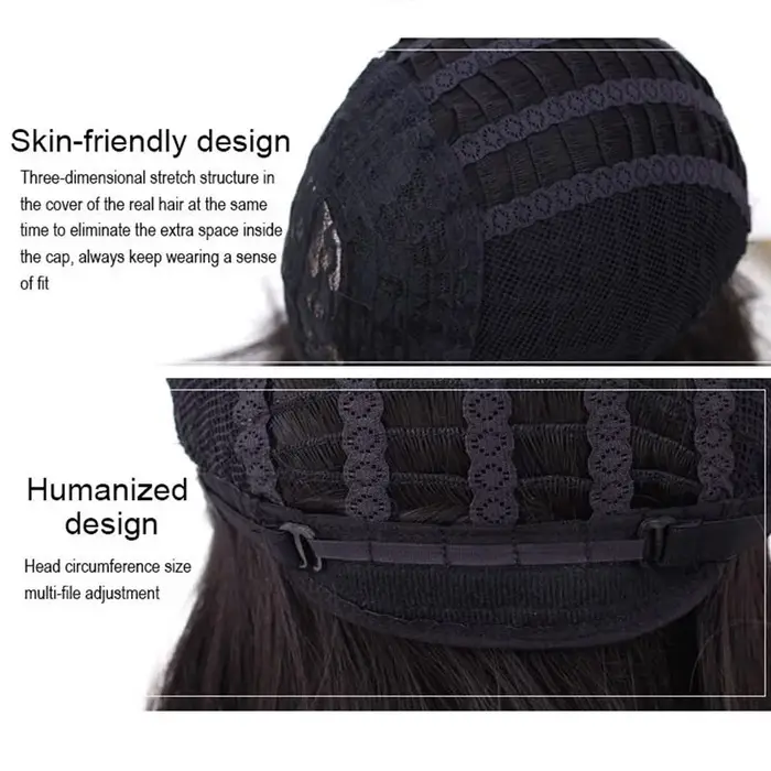MSIWIGS – perruque synthétique courte et lisse pour hommes