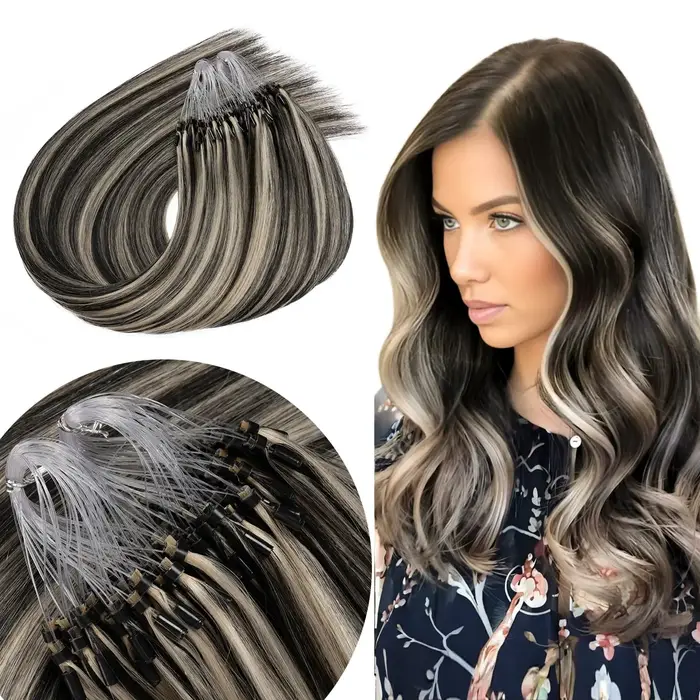 Extensions de cheveux à micro-anneaux