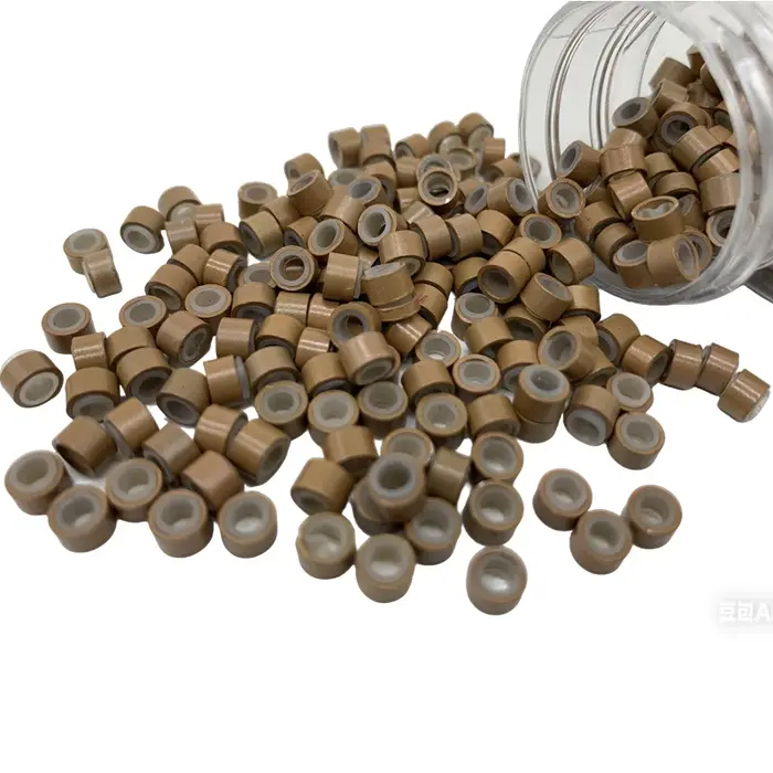 1000 pièces Extensions de cheveux Micro anneaux liens perles 5mm