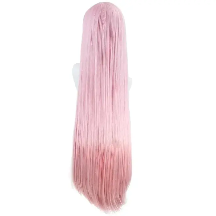 Perruque de Cosplay du Dessin Animé DARLING in the FRANXX 02, Postiche de ontariTwo, Sans Tenue de Sauna, Couleur Rose, Document