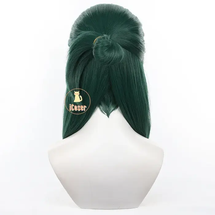 Maomao Cosplay perruque Anime l'apothicaire journaux vert foncé cheveux longs bleu arc chapeaux Kusuriya pas de Hitorigoto Halloween femmes