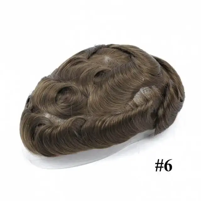 Prothèse capillaire pour homme en cheveux humains indiens