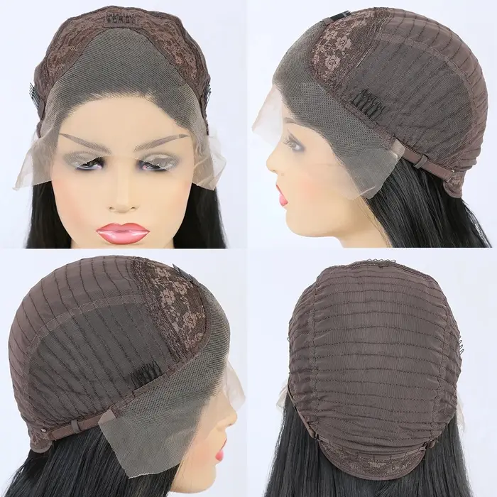 Perruque Lace Front Wig synthétique à reflets longs 13x4