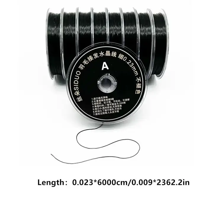 1 Rouleau de 60M de Fil Élastique Transparent pour Salon