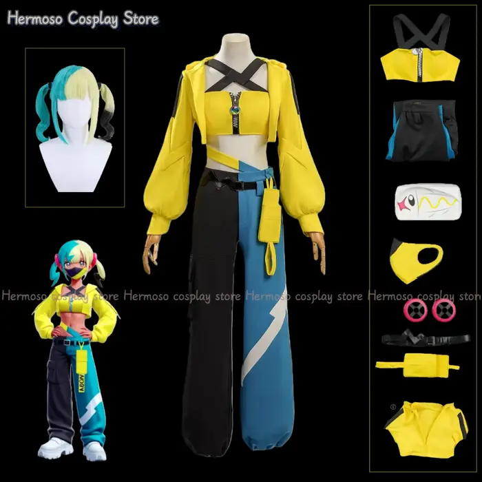 Perruque de Costume Canari James Cosplay pour adulte
