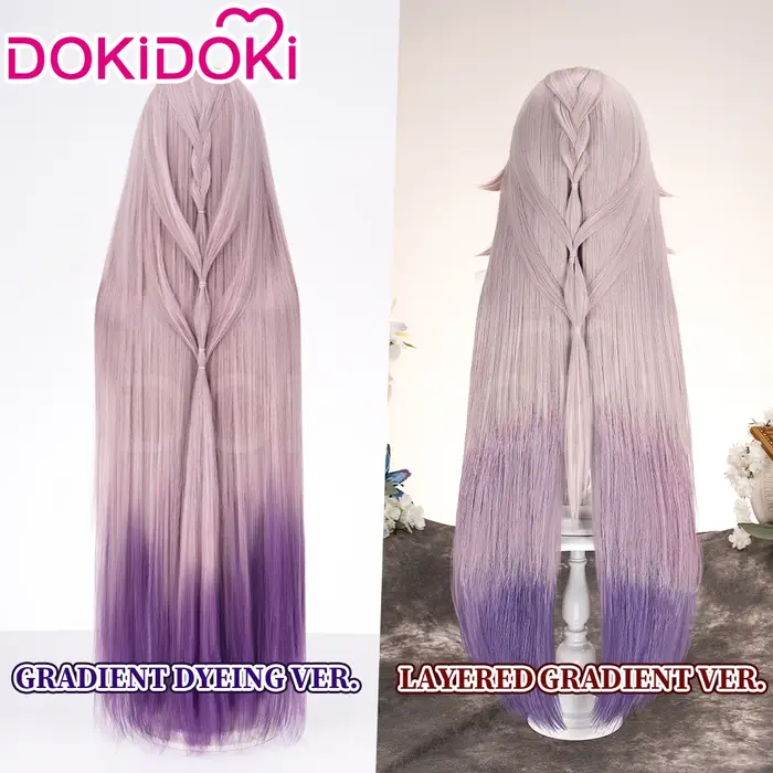 En STOCK Aglaea The Herta perruque jeu Honkai: Star Rail DokiDoki HSR femmes 100 cm dégradé