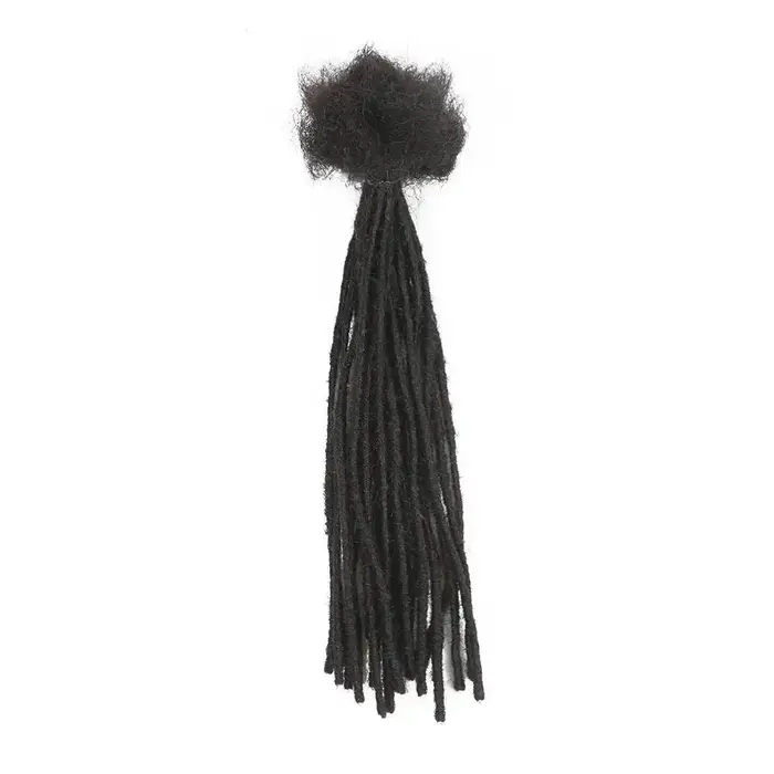 Extensions de dreadlocks faites à la main de 0,2 cm, dreadlocks afro en cheveux humains, extensions