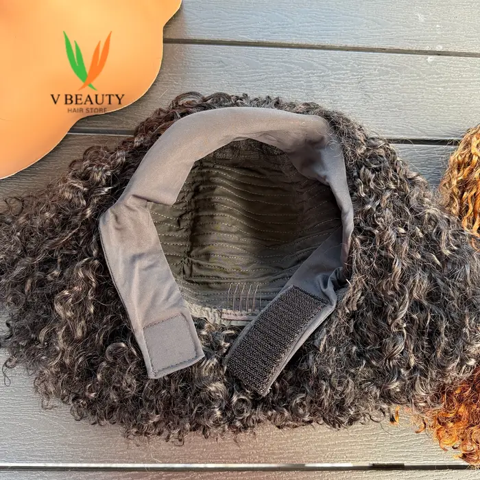 Perruque bandeau en cheveux humains