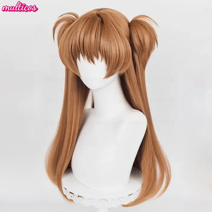 Perruque de Cosplay Anime EVA Asuka Langley Soryu de haute qualité
