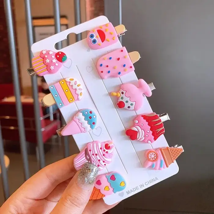 Pinces à cheveux licorne de dessin animé pour filles, jolies épingles à cheveux pour enfants, bandea
