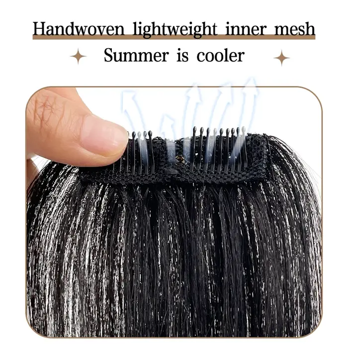 100% cheveux humains hommes 10cm