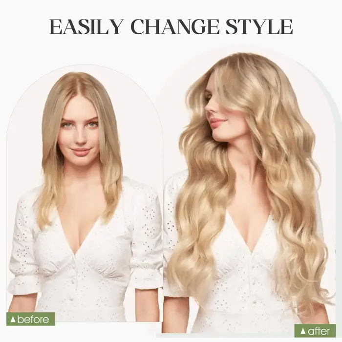 # Extensions de cheveux naturels à fil Invisible blond 613