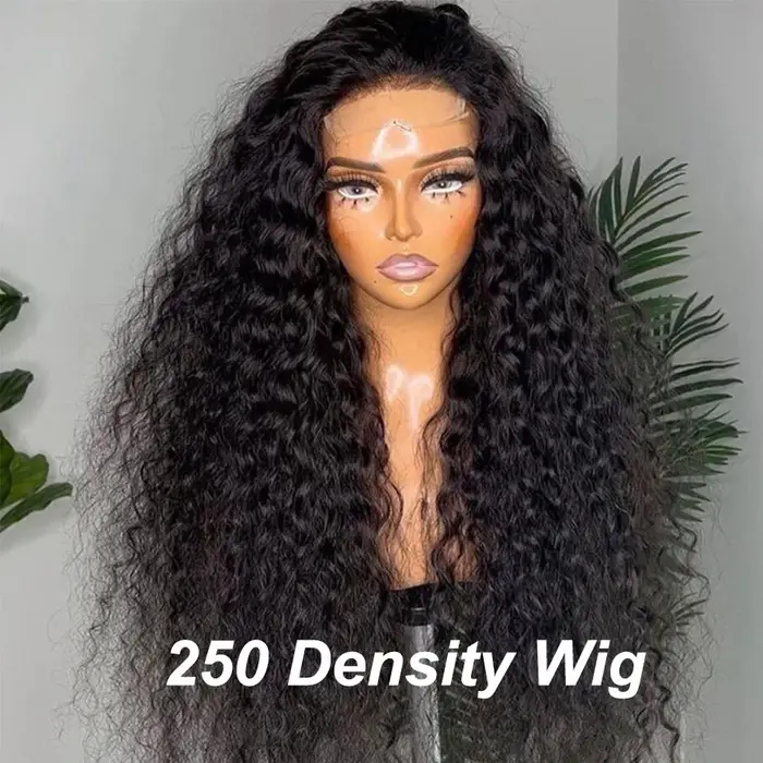 Perruque Lace Front Wig bouclée brésilienne naturelle, cheveux humains ondulés, pre-plucked, 30 amar