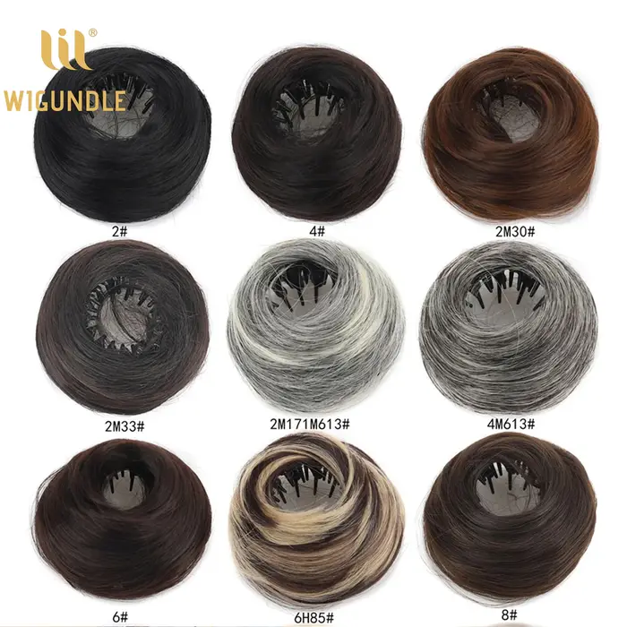 Chignon synthétique lisse pour femme