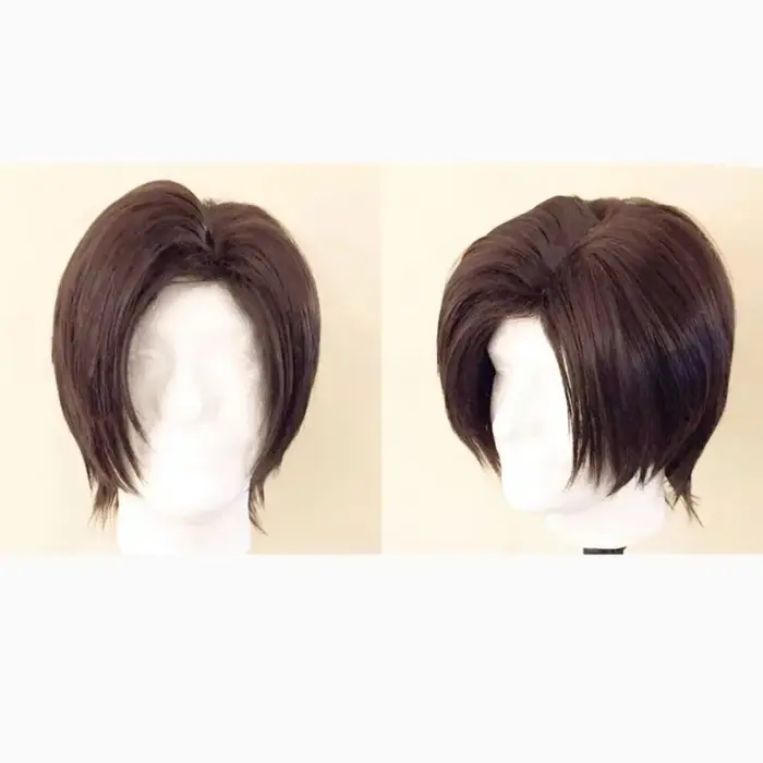 Perruque de cosplay Re9 REQ Leon pour homme, Evil Requiem Leon Reon Scott S. Kennedy, perruque natur