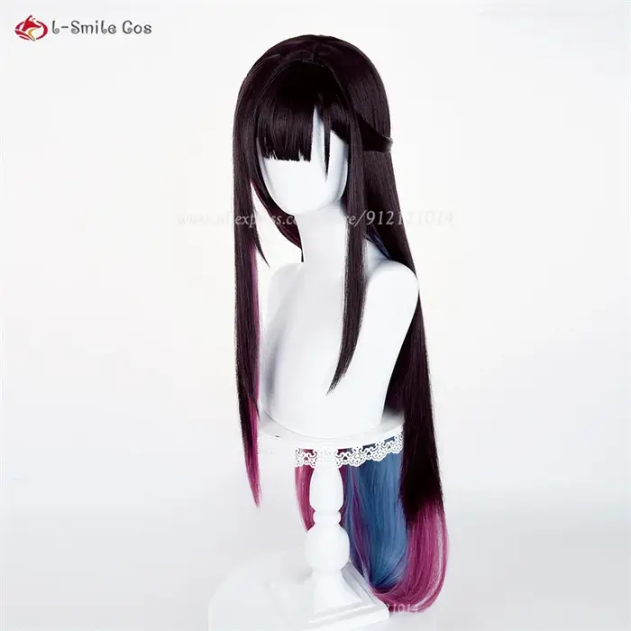 Perruque de Cosplay synthétique Helektra 96cm