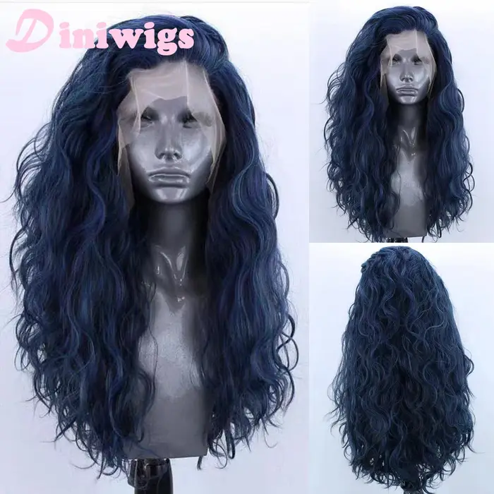 Perruque Lace Front Wig synthétique bouclée et longue