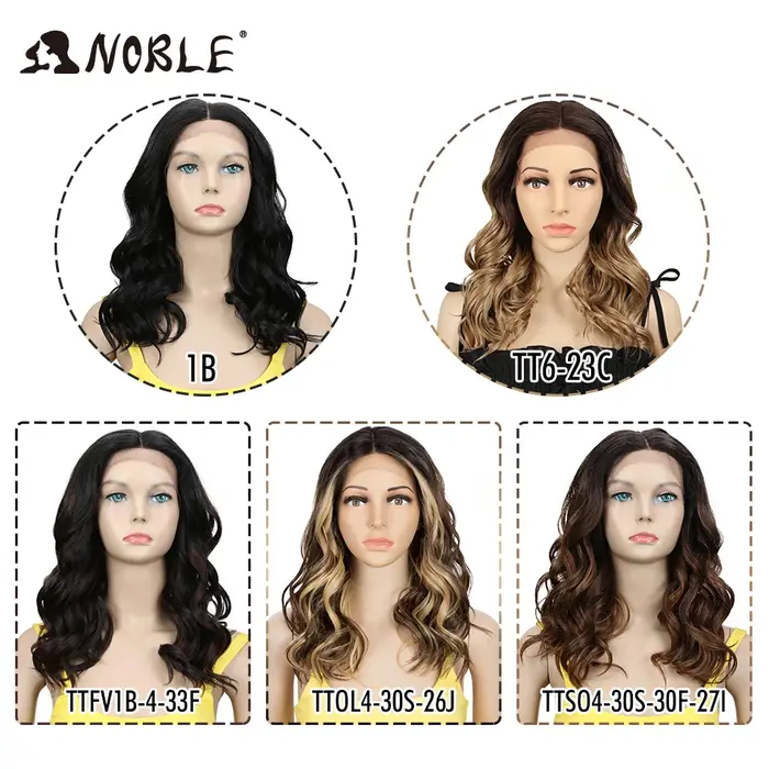Perruque Lace Front Wig ondulée 20 pouces-Noble