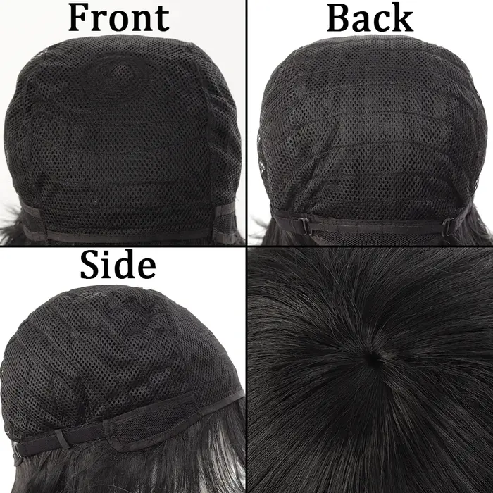 Perruque synthétique anime pour coiffure droite