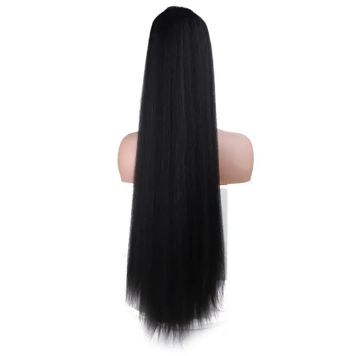 Extensions de queue de cheval synthétiques droites Yaki Extra longues 30 pouces
