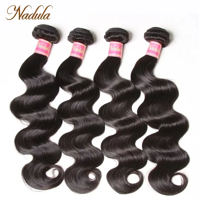 Nadula Hair Body Wave 4 pièces/lot, mèches brésiliennes 100% cheveux humains, extensions de cheveux
