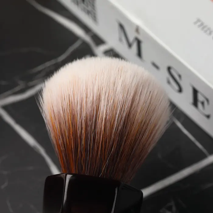 YAQI-Barbe à cheveux synthétiques Moka Express, 24mm, blaireau de rasage pour hommes
