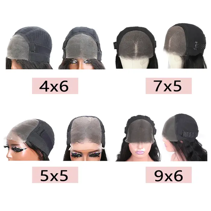 Perruque Lace Closure Wig Body Wave naturelle
