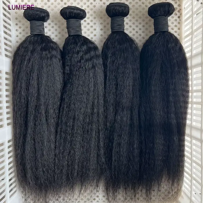 Offre Spéciale : Lots de Cheveux Humains Raides Kinky Yaki – Extensions Brésiliennes Vierges Naturel