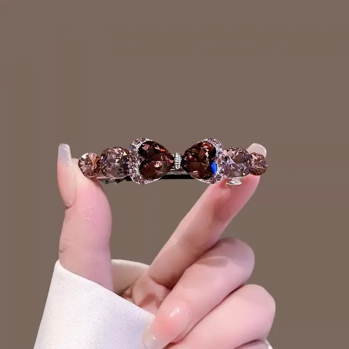 Barrette à cheveux en cristal de qualité supérieure