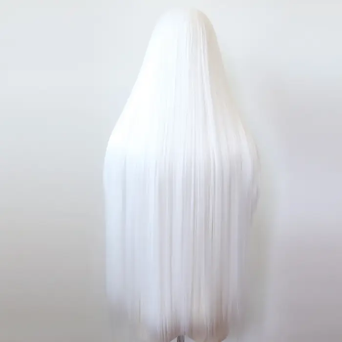 Perruque Lace Front Wig synthétique blanche