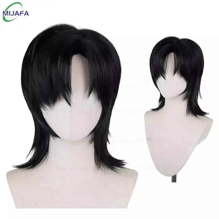 Haute qualité amour et espace profond Rafayel Zayne Xavier Cosplay perruque 30 cm cheveux courts Anime