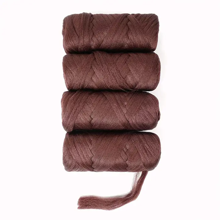 Extension capillaire synthétique brésilienne en laine pour femmes