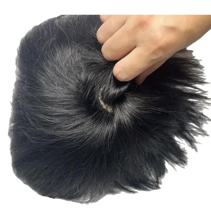 Perruque pour hommes système de remplacement de cheveux